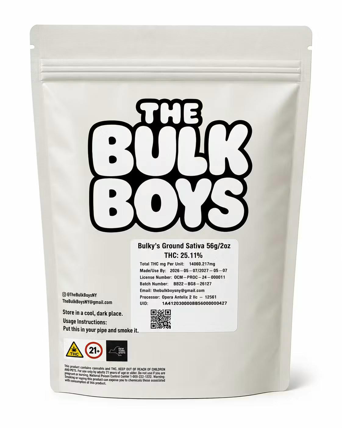 Ground Buds · 56g · Bulky's Ground Sativa by The Bulk Boys