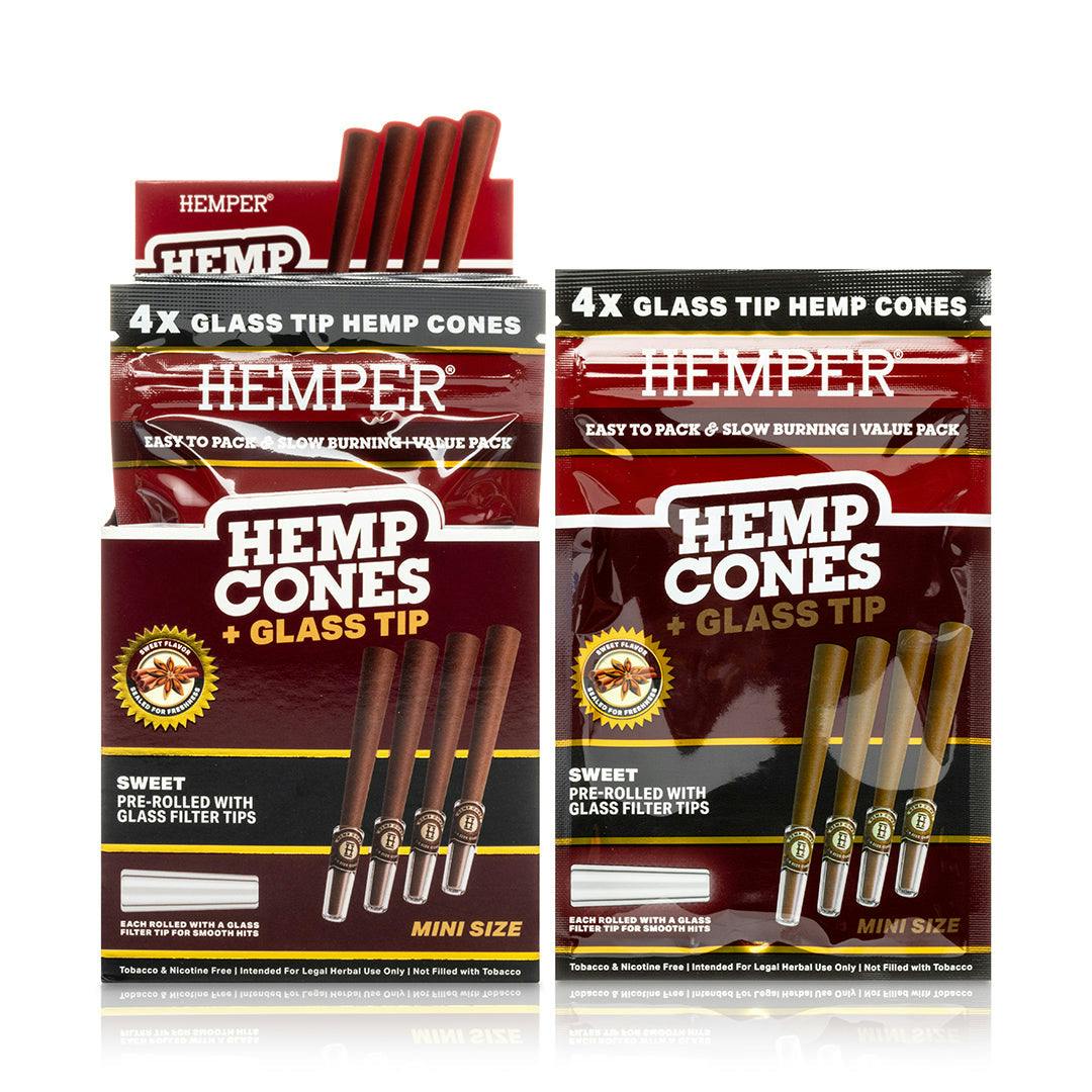 Hemper | Mini Hemp Cones | Sweet | 4pk