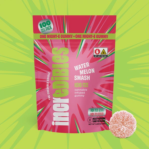Watermelon Smash  - Might-E Gummy 1pc 100mg