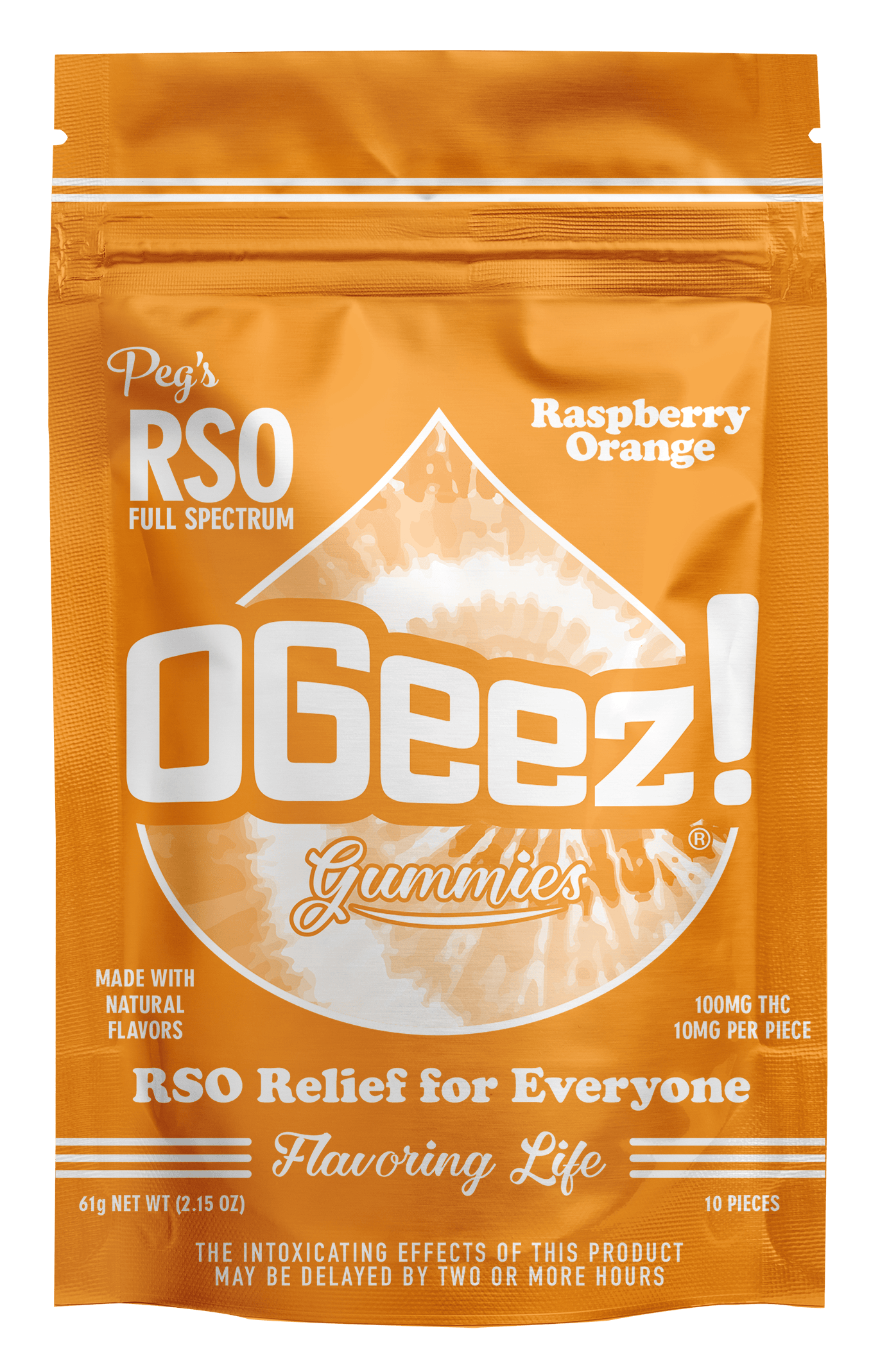 Peg's Raspberry Orange RSO - 100 mg