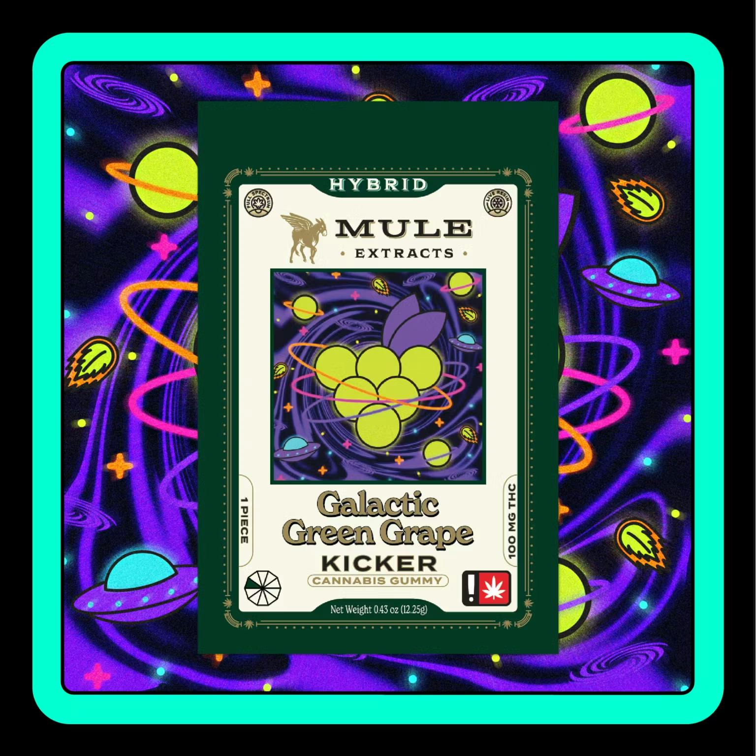 Galactic Green Grape - 2pc 100mg