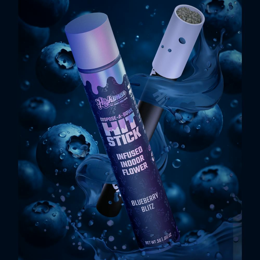 Hit Stick - Blueberry Blitz - 0.5g Infused Indoor Flower Disposable Bowl