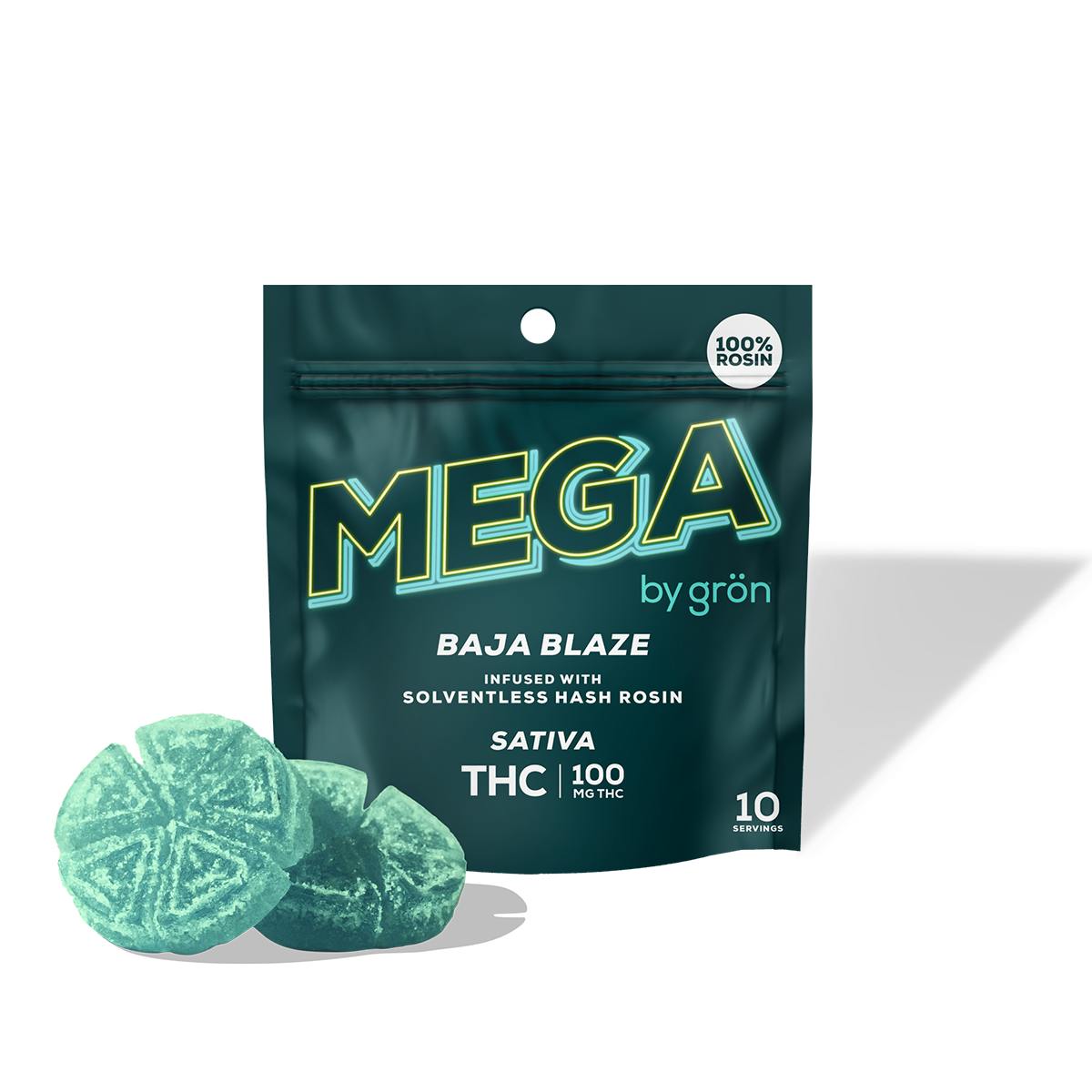Baja Blaze MEGA Rosin Pearls - 100mg | Edibles | Grön | SoulFlora