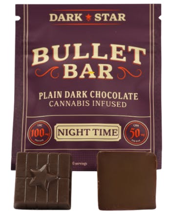 Dark Star | Dark Chocolate Bullet Bar | Indica | 100mg