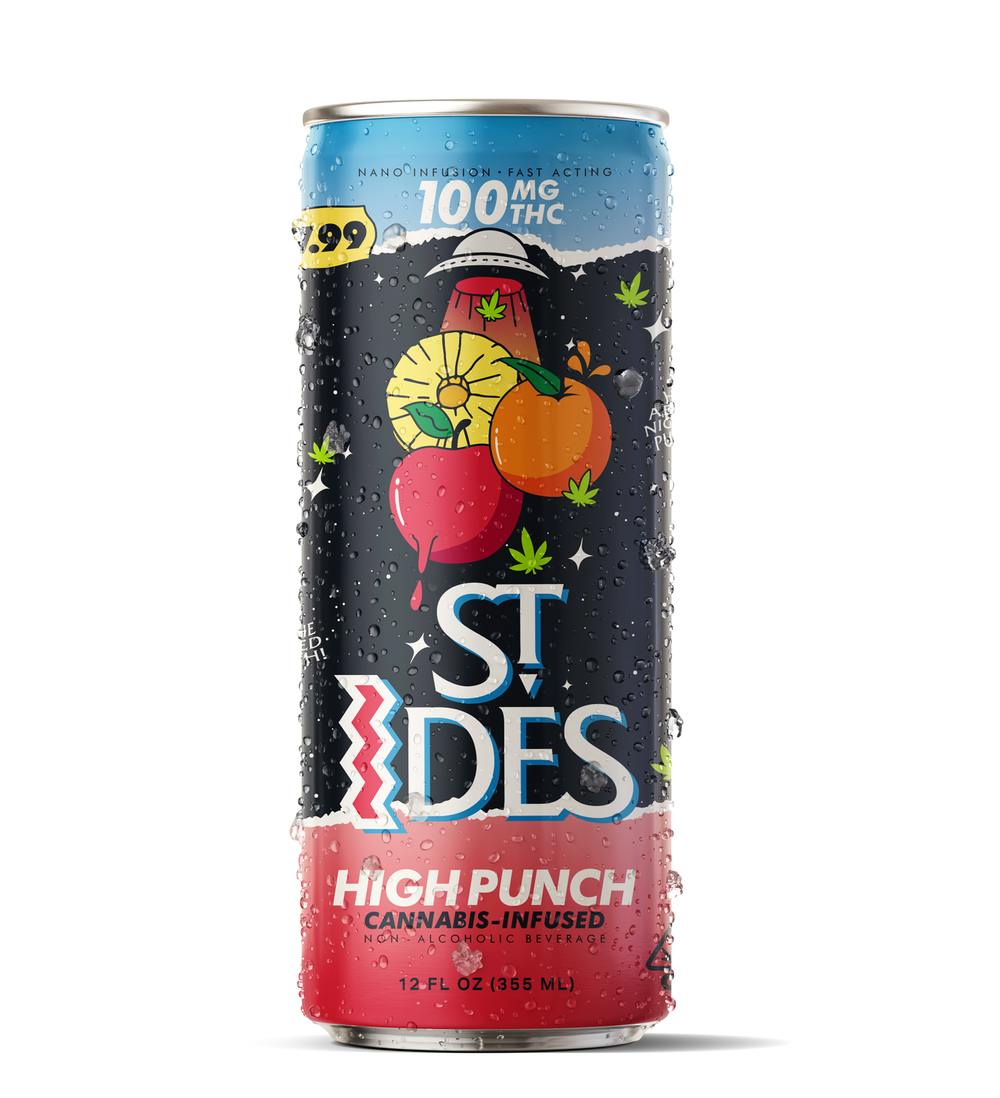 ST IDES HIGH PUNCH FRUIT PUNCH 12OZ 100MG - 100mg