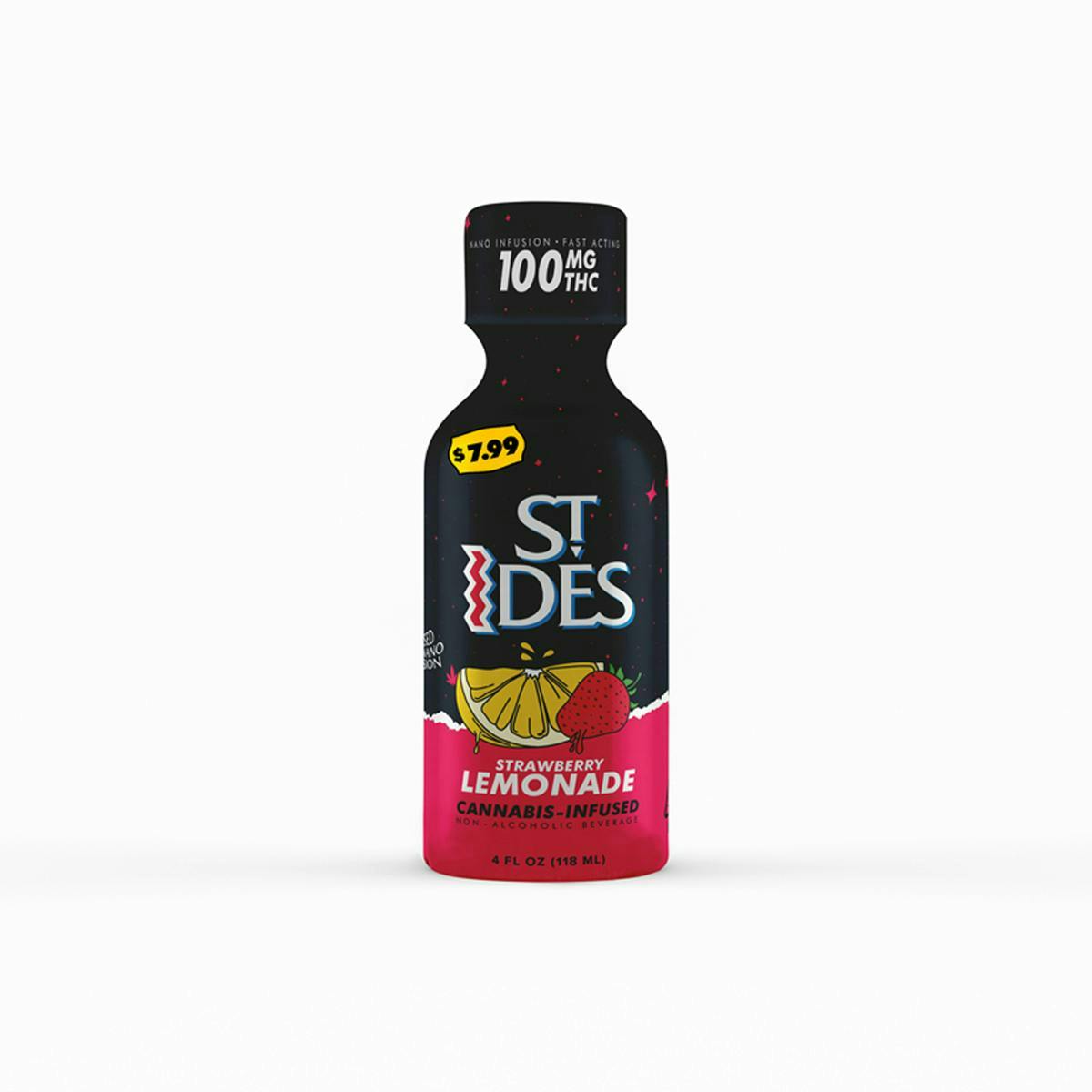ST IDES STRAWBERRY LEMONADE 4OZ 100MG SHOT - 100mg | Beverages | ST ...