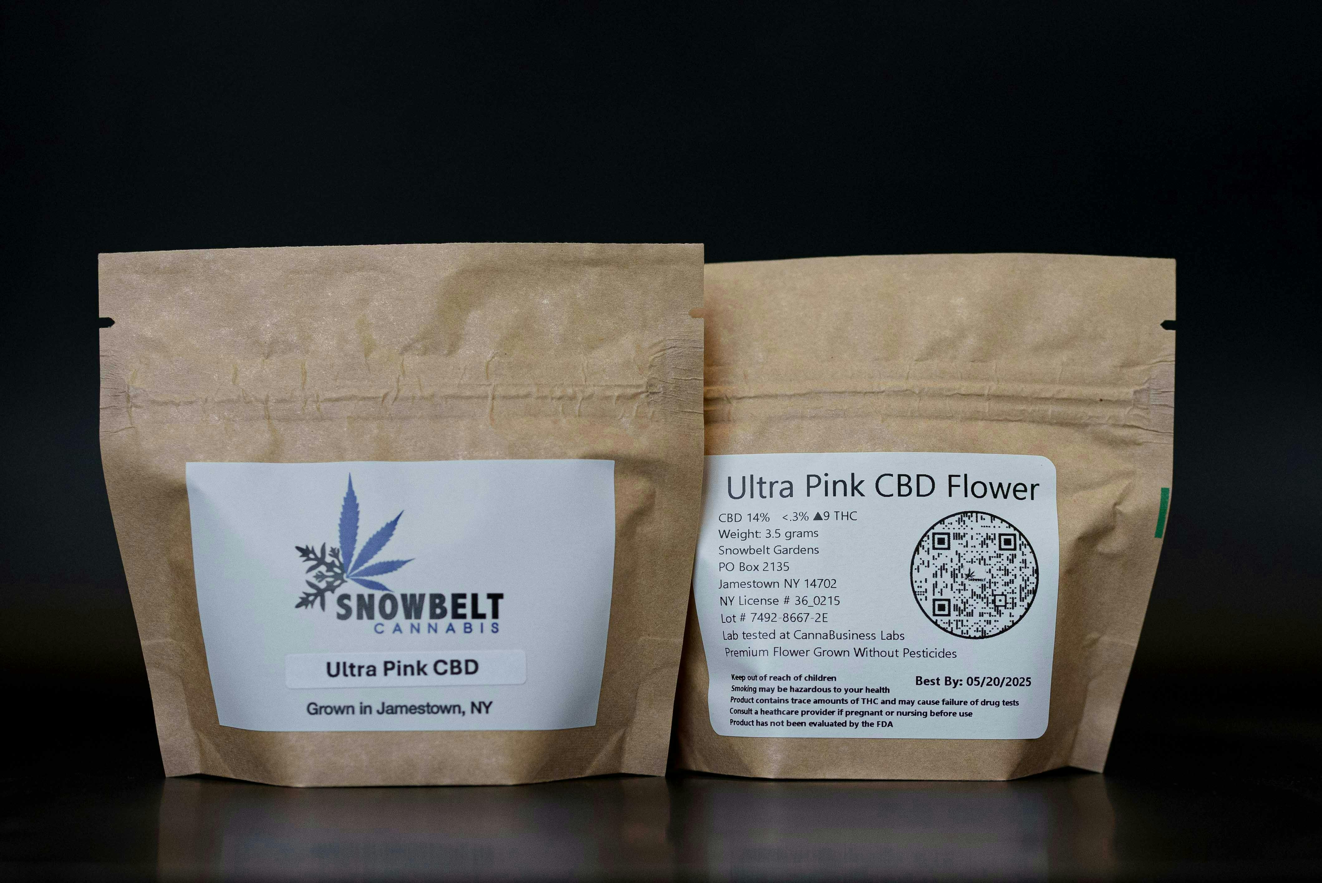 Ultra Pink CBD Flower Snowbelt 1/8th 3.5g - 1/8oz in Rochester