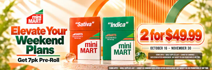 Mini mart - Buy Two 7Pk Pre Roll @49.99