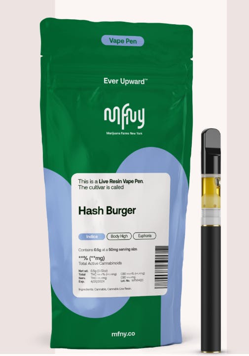 MFNY | Hash Burger | Live Resin | AIO | Indica | .5g