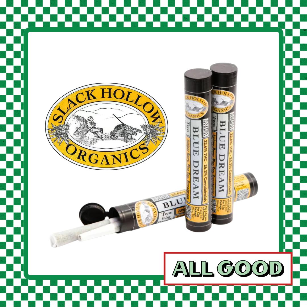 Slack Hollow | Blue Dream | 2pk Preroll | SatHyb | 1g