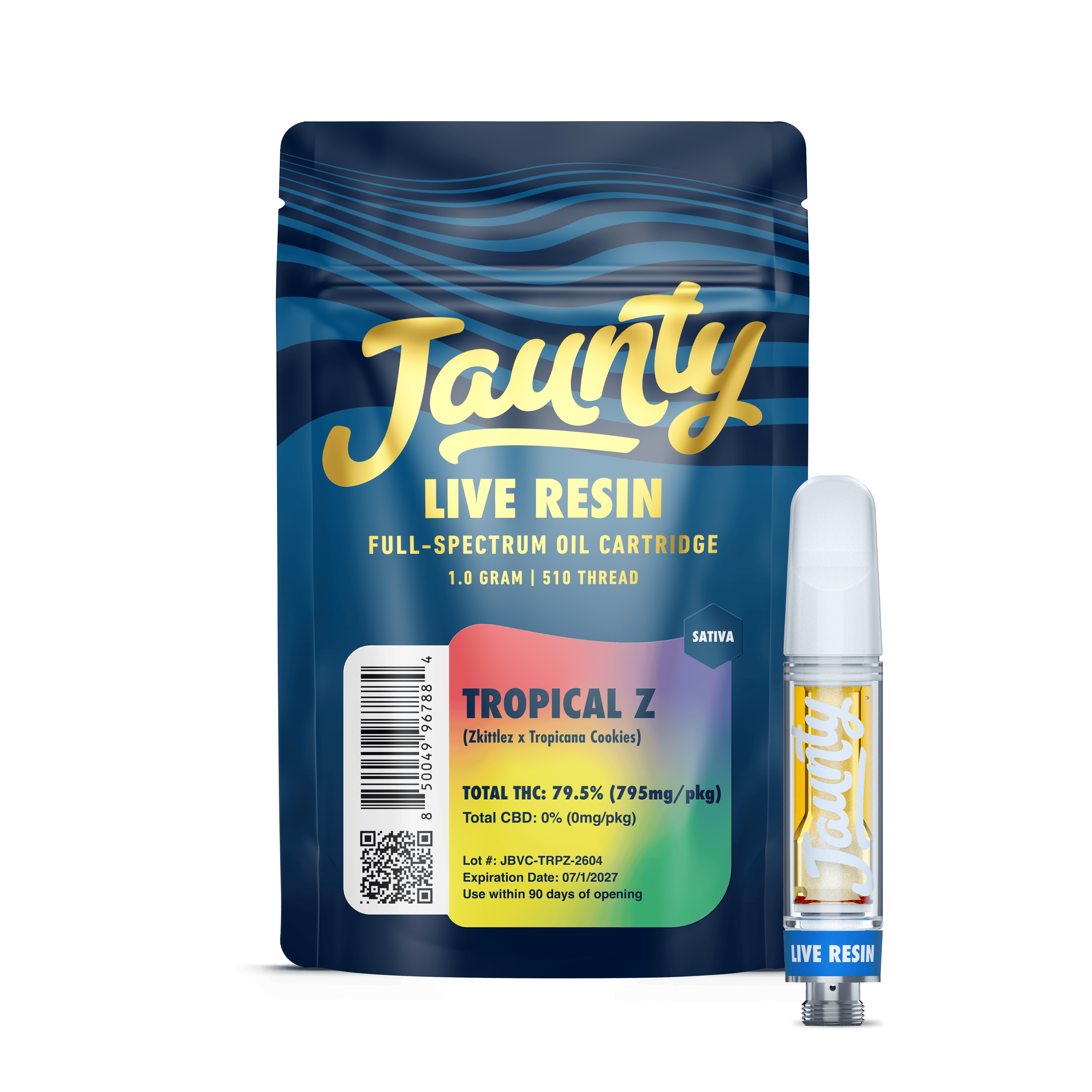 Jaunty | Tropical Z | Resin Cartridge | Sativa | 1g