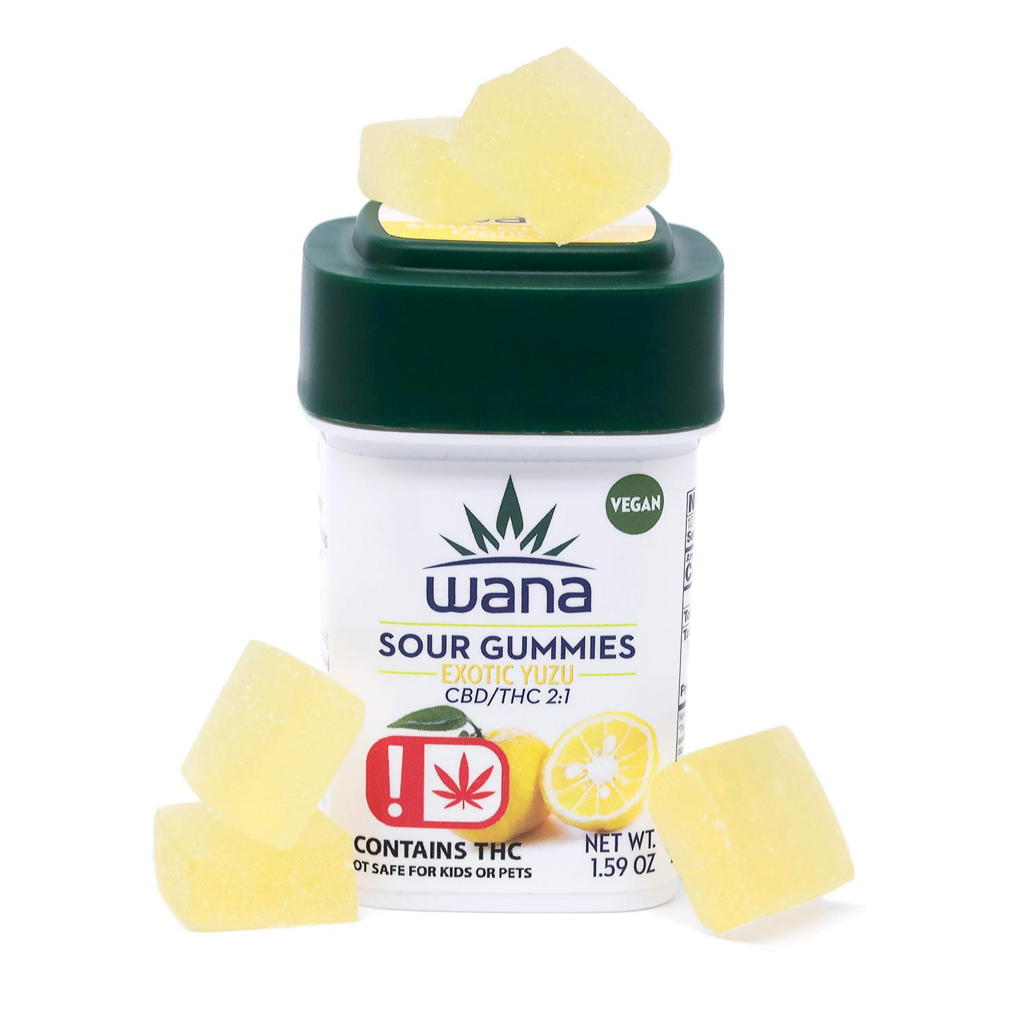 Exotic Yuzu 2:1 Gummies 100mg [10pk] WANA