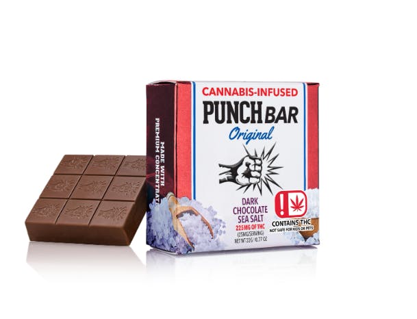 Dark Chocolate Sea Salt Bar 225mg PNCH