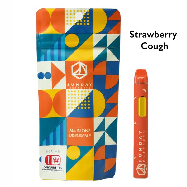 Strawberry Cough Disposable Live Resin Ripstick 2g SDEX (S)