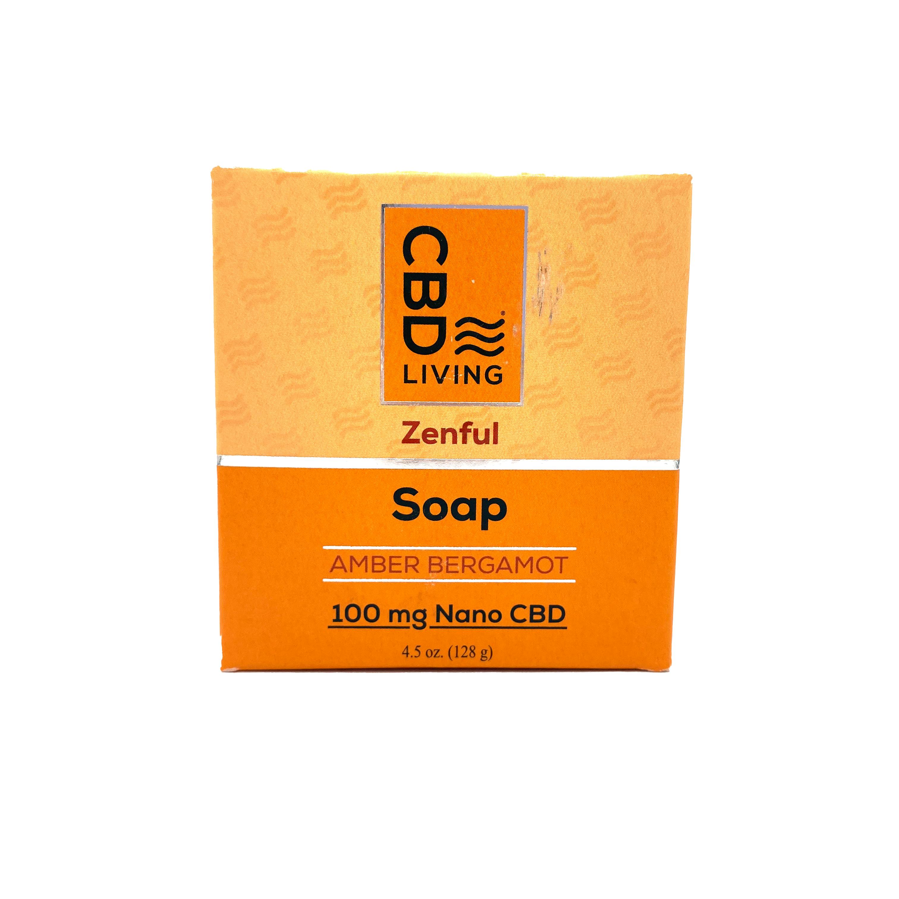 CBD Zenful Amber Bergamot Soap 100mg WFL