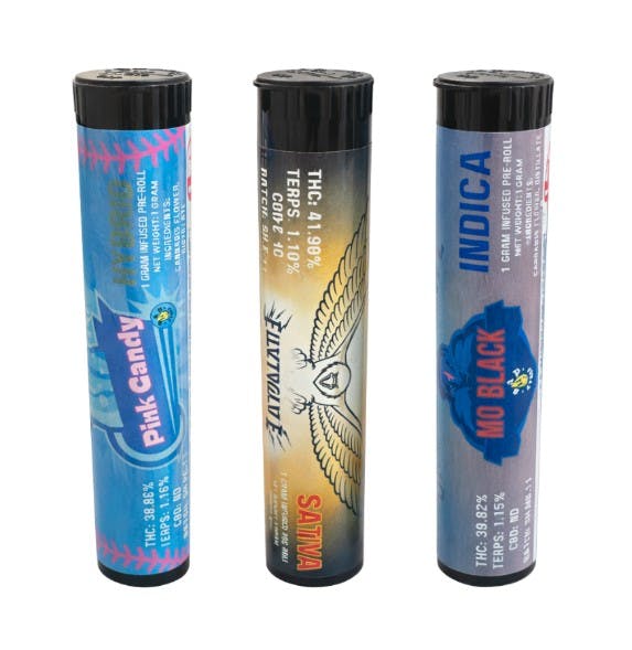 Mo Black 1g Infused Pre-Roll XTRX (I)