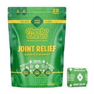 Joint Relief Salted Caramel CBC/CBD/THC 100mg [20pk] Cheeba Chews