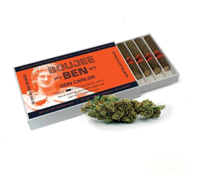 Boujee Ben | Don Carlos | 10pk Kief Cap Blunts | Indica | 5g