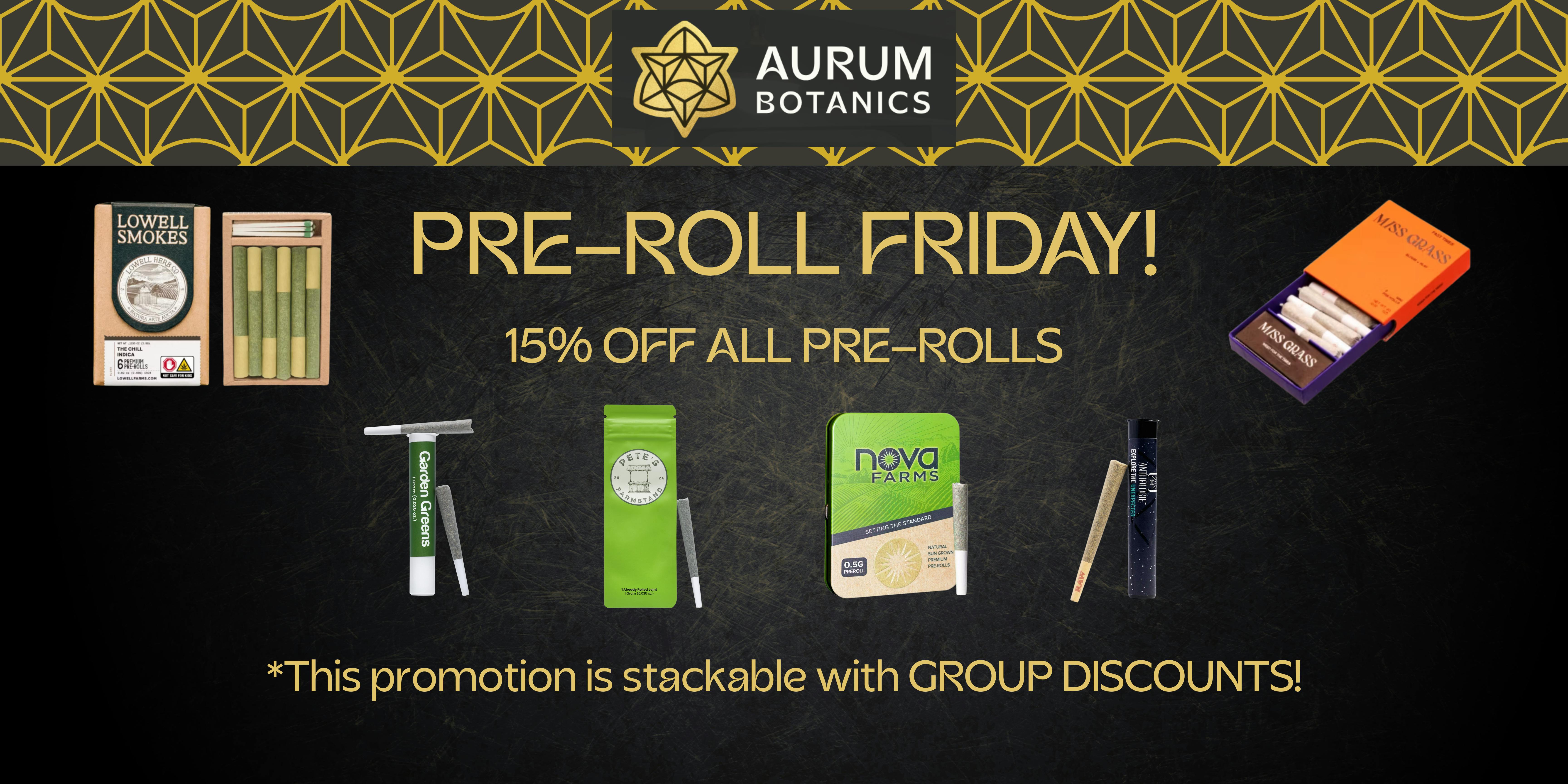 Pre-Roll (into the weekend) Friday