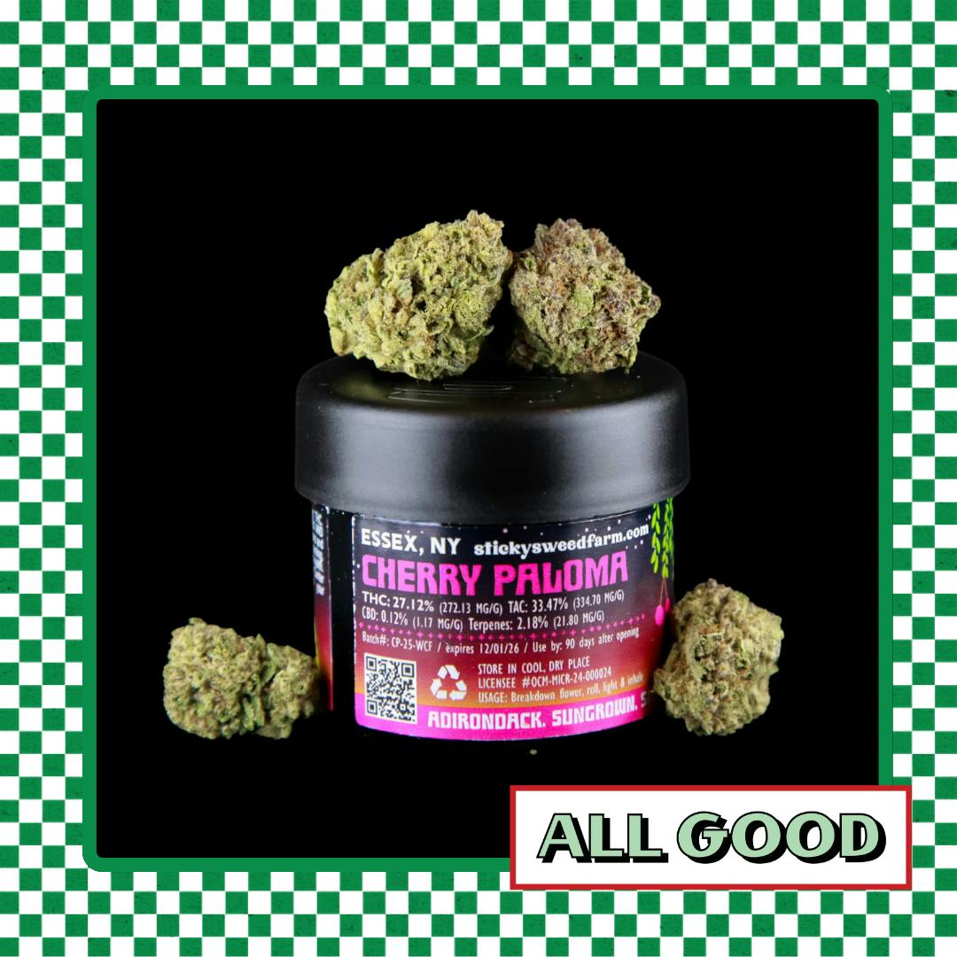 Sticky’s Weed | Cherry Paloma | Flower | Sativa | 3.5g