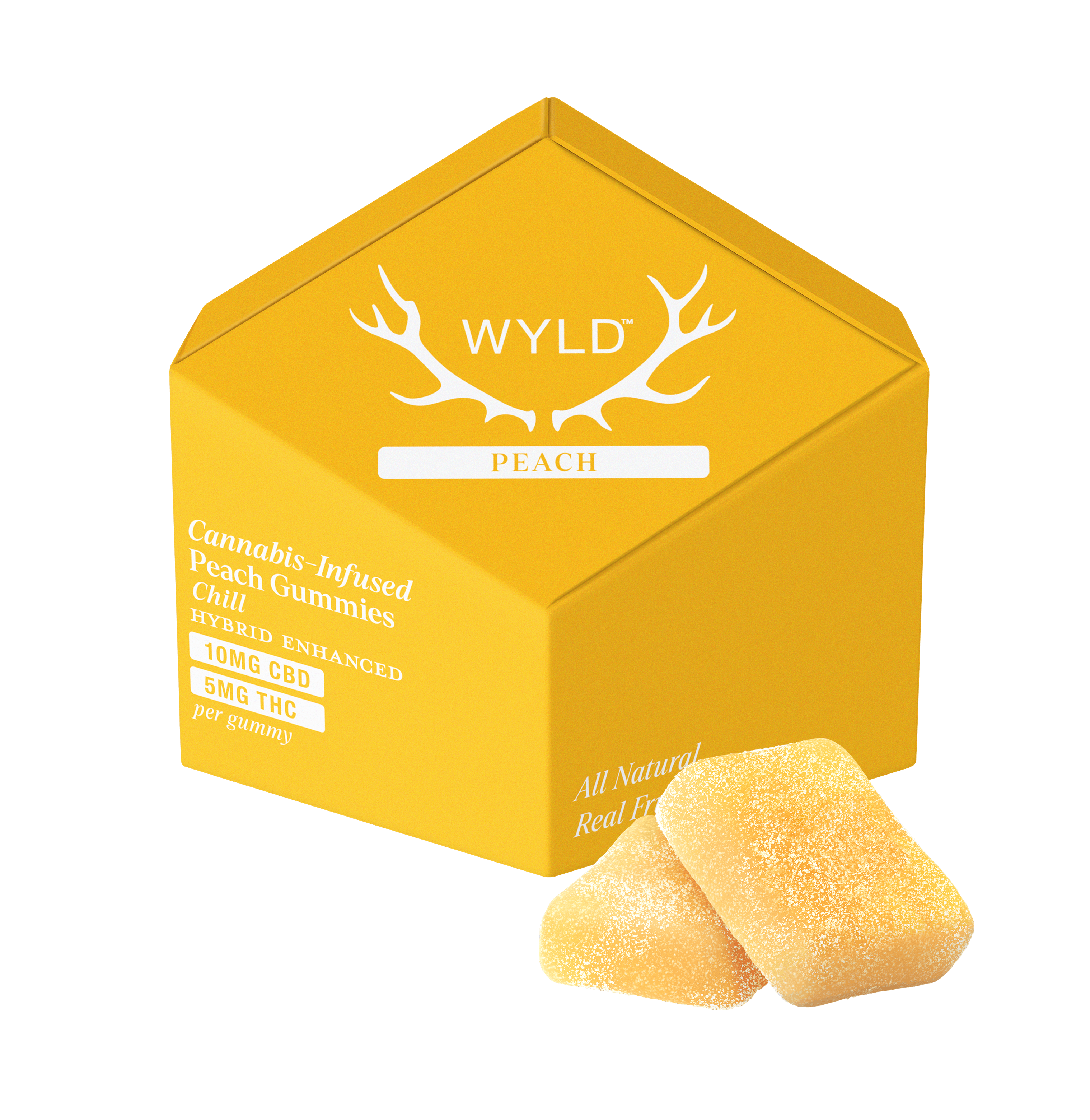 PEACH [1:2 THC:CBD] HYBRID-ENHANCED GUMMIES