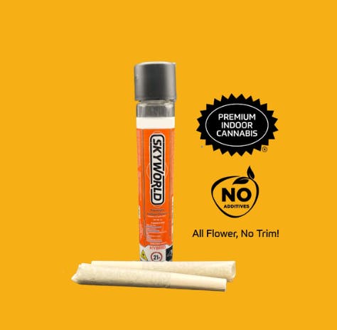 Skyworld | Pre-roll | Champagne Patties | 2pk Preroll | Hybrid | 1g
