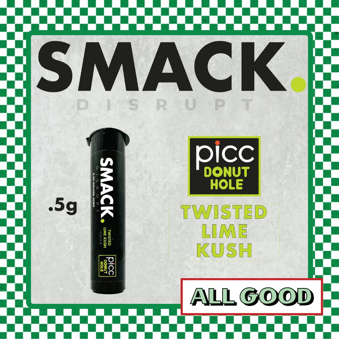 SMACK. |  TWISTED LIME KUSH | INFUSED PRE-ROLL | .5G