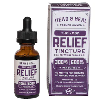Head & Heal - Relief RSO Tincture 1:2 THC:CBD - 300mg