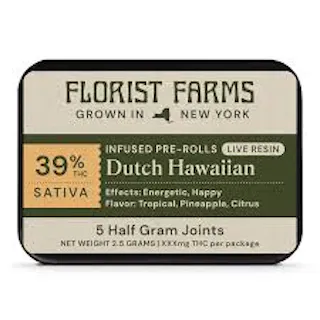 Florist Farms - Dutch Hawaiian - Live Resin Infused - 5pk - .5g