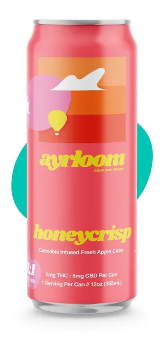 Ayrloom - Honeycrisp Apple Cider 1:1 THC:CBD - Single - 5mg