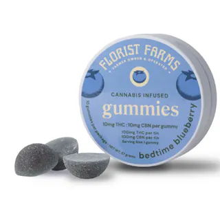 Florist Farms - Bedtime Blueberry 1:1 THC:CBN - 10pk - 100mg