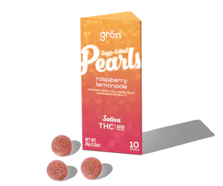 Grön - Pearls - Raspberry Lemonade - Rosin Infused Gummies - 10pk - 100mg