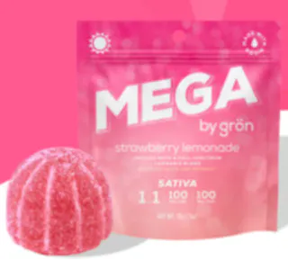 Grön - Mega - 1:1 THC:CBC - Strawberry Lemonade - Rosin Infused - 100mg