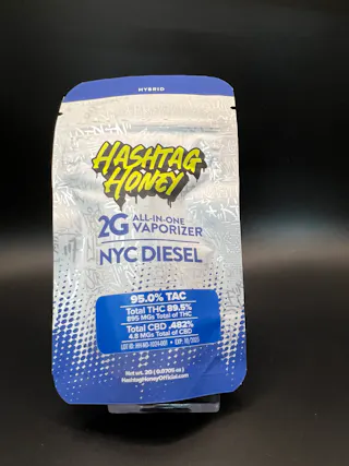 Hashtag Honey - NYC Diesel - Disposable Vape - 2g