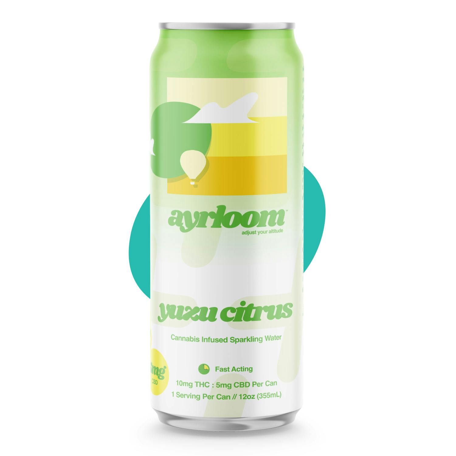 Ayrloom - Yuzu Citrus UP 2:1 THC:CBD - Single - 10mg - 10mg by