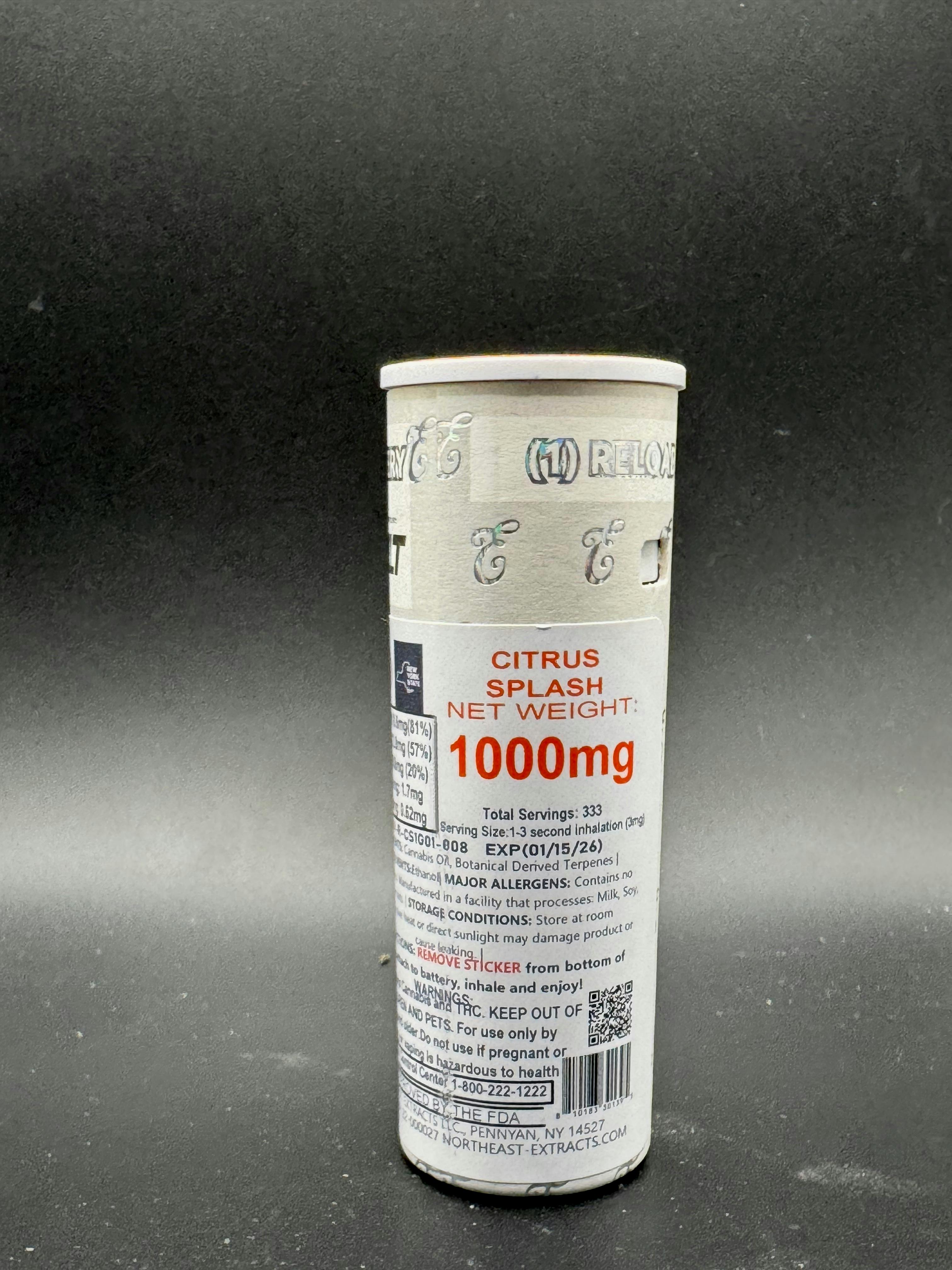 Eureka - Citrus Splash 2:1 THC:CBC - Disposable Vape - 1g - 1g by Eureka Eureka - Citrus Splash 2:1 THC:CBC - Disposable Vape - 1g - 1g by Eureka