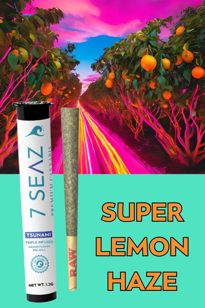 7Seaz - Tsunami - Super Lemon Haze (Indoor) - Infused - 1.2g - 1.2