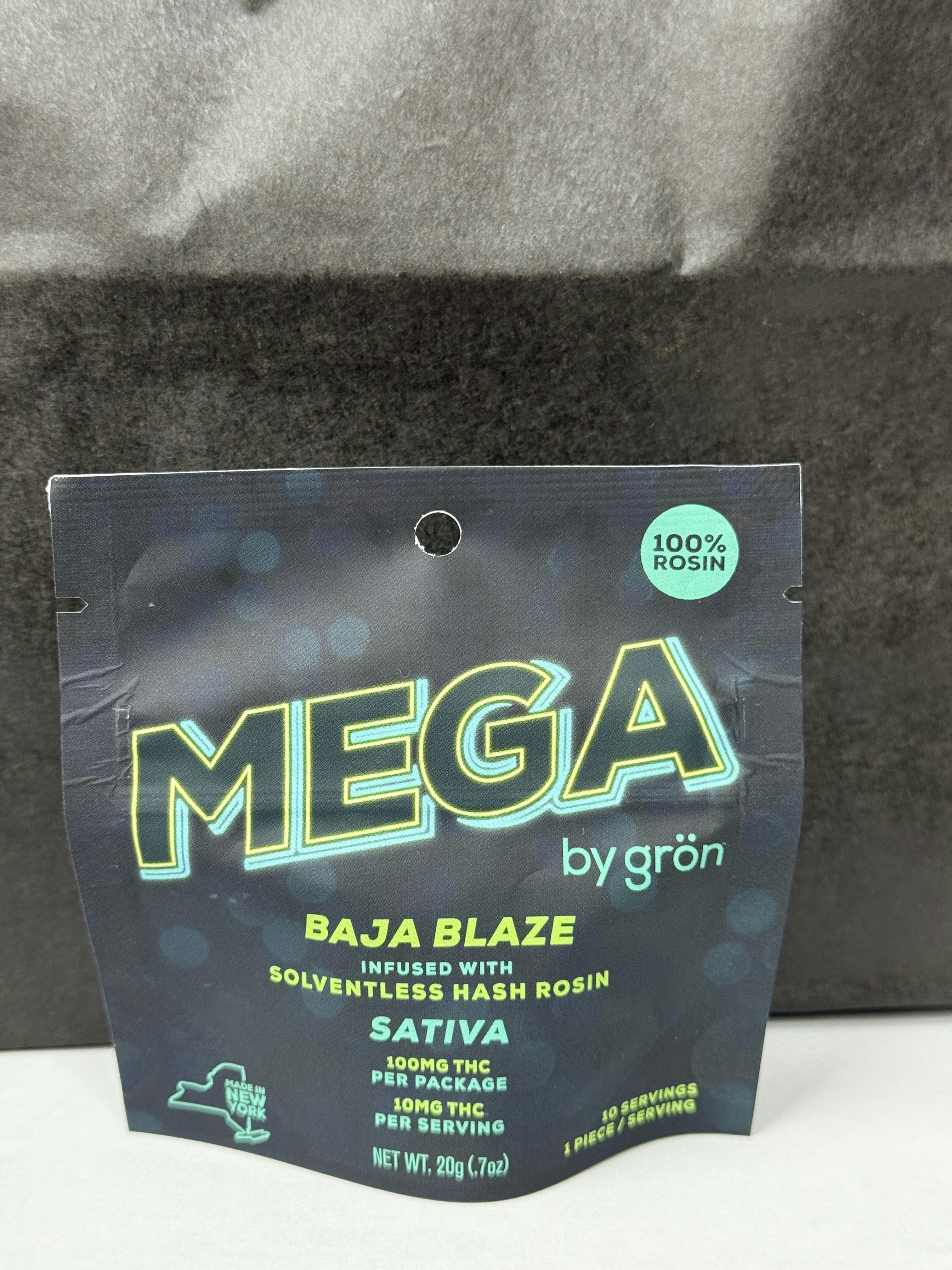 Grön - Mega - Baja Blaze - Hash Rosin Infused - 100mg