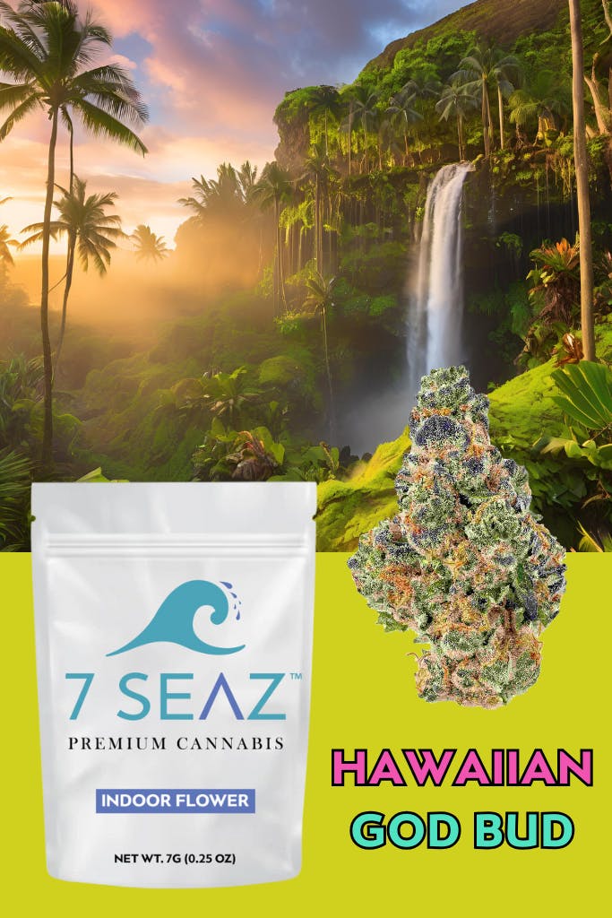 7Seaz - Hawaiian God Bud (Indoor) - 7g - 7g by 7Seaz: Buy Online