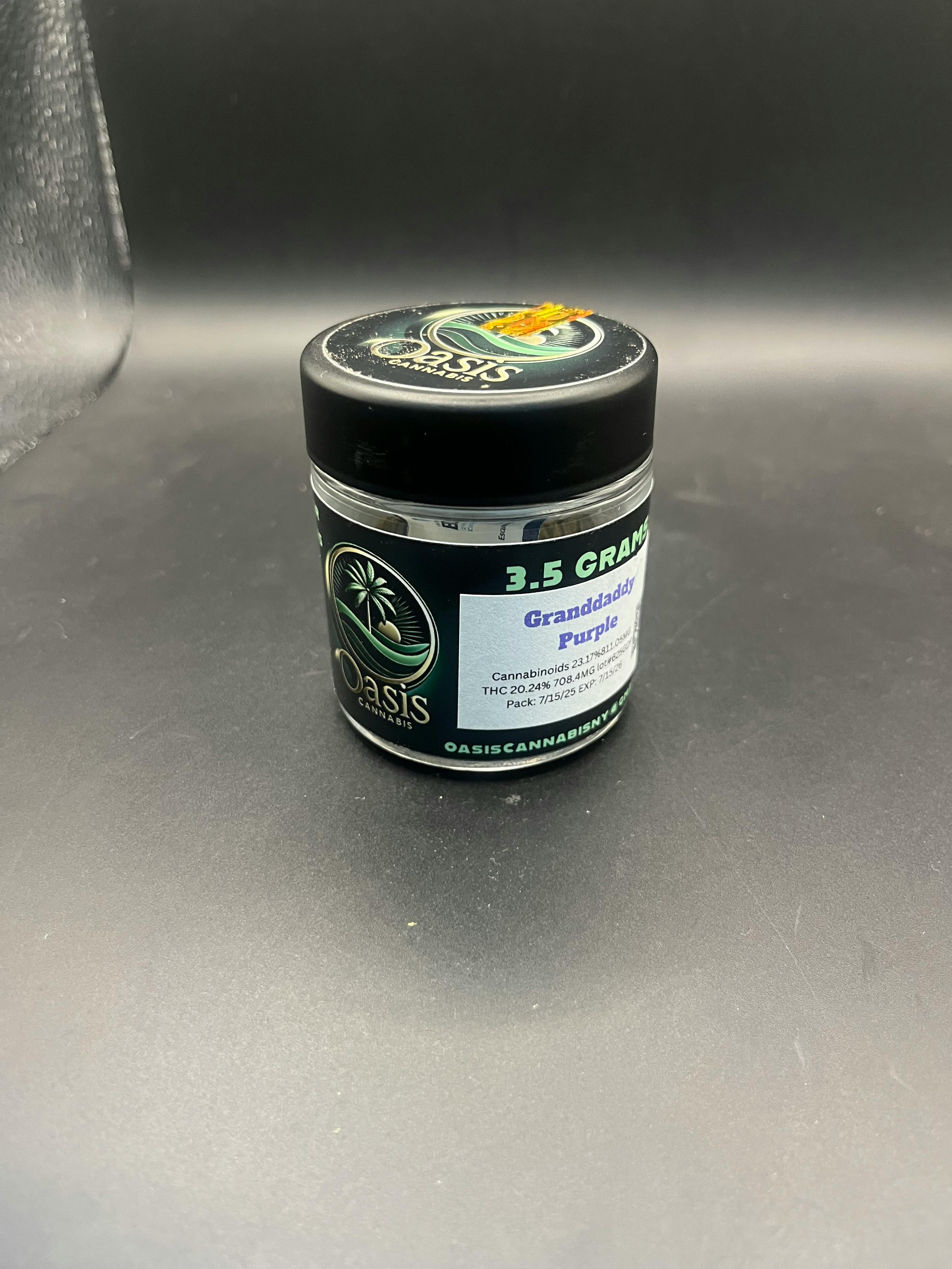 Oasis Cannabis - Grandaddy Purple (Indoor) - 3.5g - 3.5g by Oasis