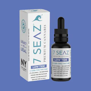 7Seaz - Low Tide Tincture 1:2 THC:CBD - 500mg