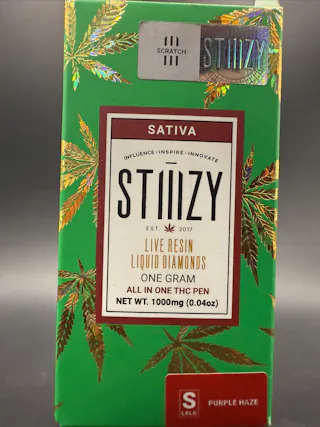 Stiiizy - Purple Haze - Live Resin Liquid Diamonds -Disposable Vape - 1g