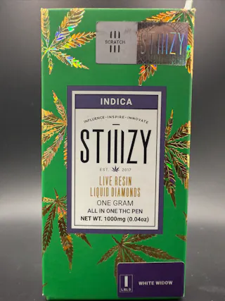 Stiiizy - White Widow - Live Resin Liquid Diamonds -Disposable Vape - 1g
