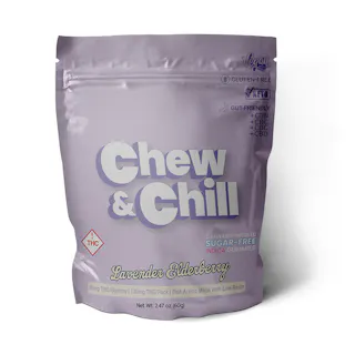 Chew & Chill - Lavender Elderberry 5:1:1:1:1 THC:CBN:CBD:CBG:CBC (Sugar Free) - Live Resin Gummies 10pk - 100mg