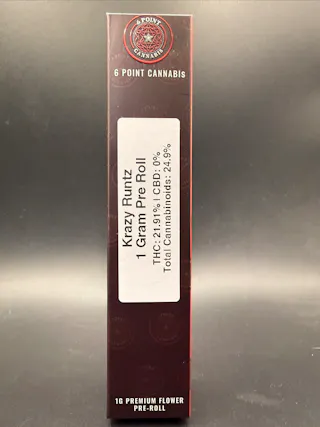 6 Point Cannabis - Krazy Runtz (Indoor) - 1g