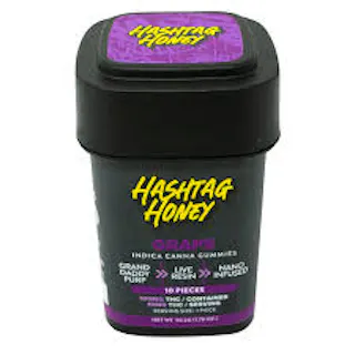 Hashtag Honey - Grape - Live Resin Gummies 10pk - 100mg