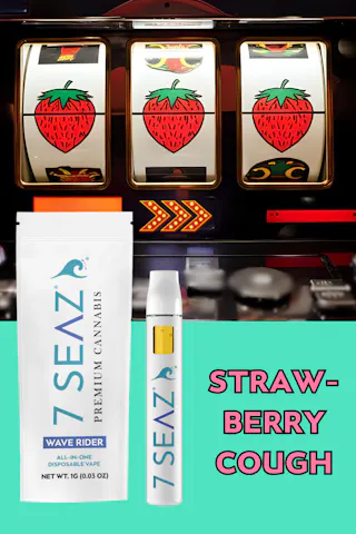 7Seaz - Strawberry Cough - Disposable Vape - 1g