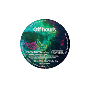 Off Hours - Passion Pop "Party Animal" - 10:4:3:2 THC:THCv:CBG:CBC - Gummy Rope - 100mg