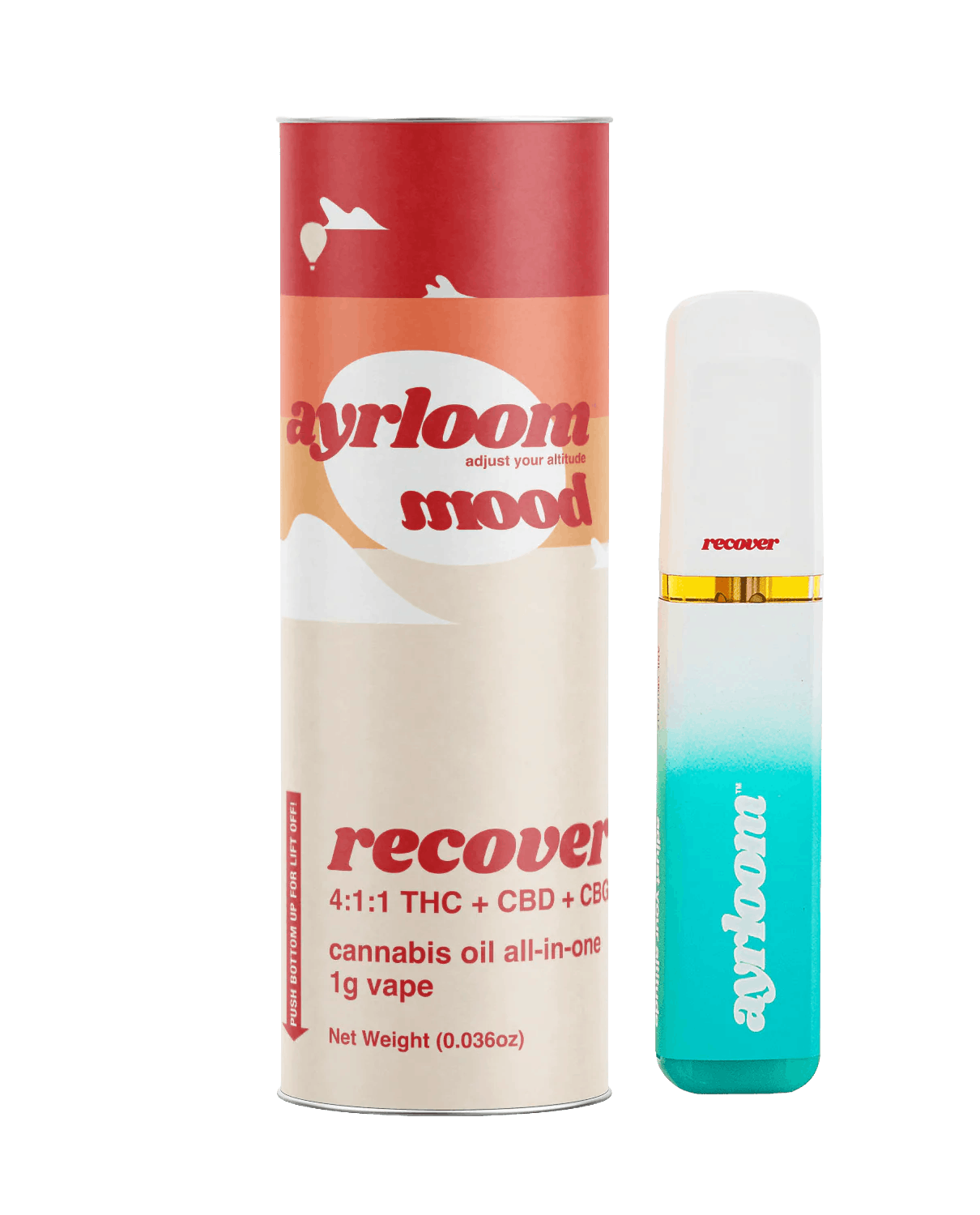 ayrloom disposable vape not working Ayrloom - Recover 4:1:1 THC:CBD:CBG - Disposable Vape - 1g - 1g by Ayrloom