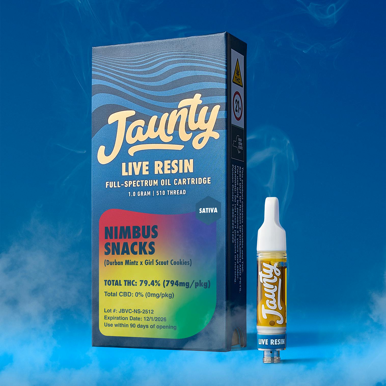 Jaunty - Nimbus Snacks - Live Resin Vape Cartridge - 1g - 1g by Jaunty |  Buy Online White Plains NY